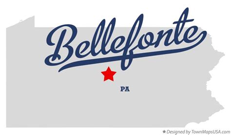 Map of Bellefonte, PA, Pennsylvania