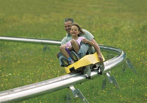 Summer Tobogganing In The Lake Bled Area In Slovenia