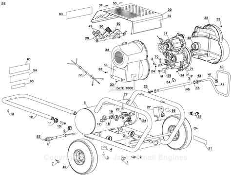 Dewalt D55146 Type 4 Parts Diagram for Air Compressor