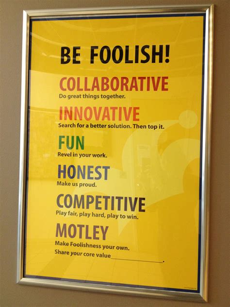 Workplace Motivation, Company Core Values, Corporate Values, Innovation Strategy, Playing Fair ...