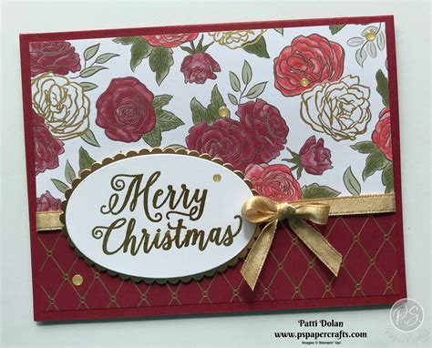 Gorgeous Handmade Christmas Card with Gold Accents