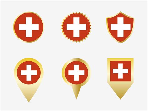 Vector flag set of Switzerland. 22805375 Vector Art at Vecteezy