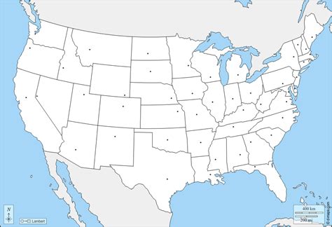 United States (USA) free map, free blank map, free outline map, free base map boundaries, states ...