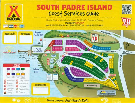 South Padre Island Guest Services Guide Map