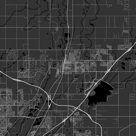 a black and white map of the city of edmonton