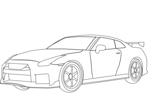 Nissan GT-R Nismo coloring page | Free Printable Coloring Pages