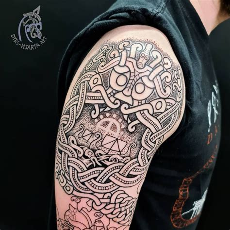 Fantastic Viking inspired tattoo by dyrs_hjarta_art 😍🔥 #tattoo #tattoos ...