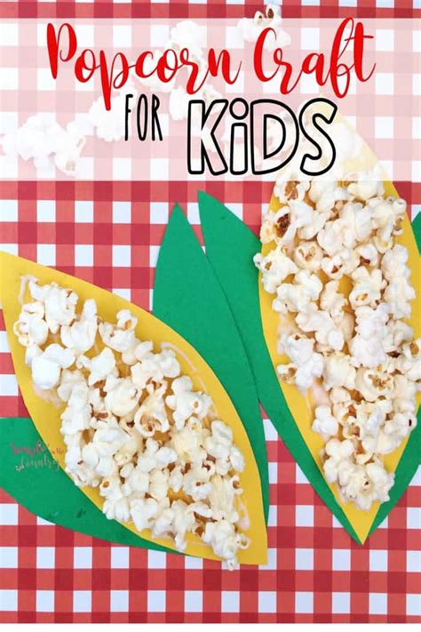 Easy Popcorn Craft for Kids