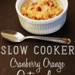 Slow Cooker Cranberry Orange Oatmeal - Eat at Home
