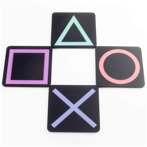 PlayStation Button Coasters - Gaming Displays