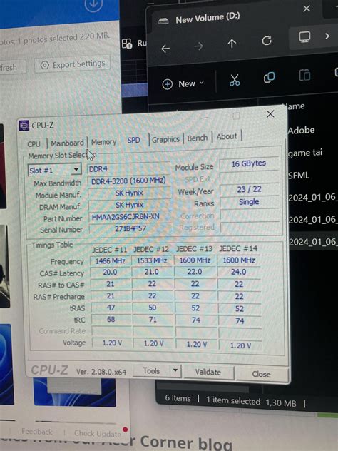 why my acer nitro 5 an515-57 ram speed only run 2933mhz after upgrade ...