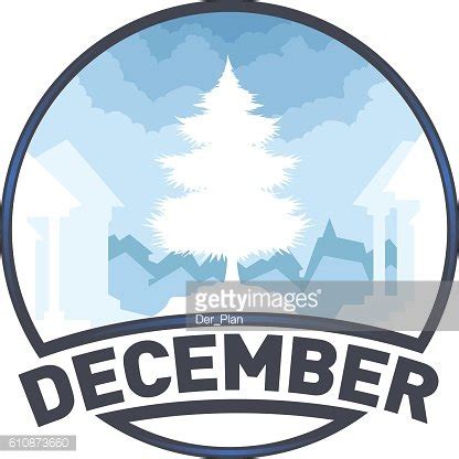 Landscape Logo Month December Stock Clipart | Royalty-Free | FreeImages