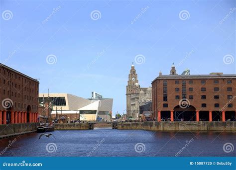 The Albert Dock in Liverpool Stock Photo - Image of warehouses, tourist ...