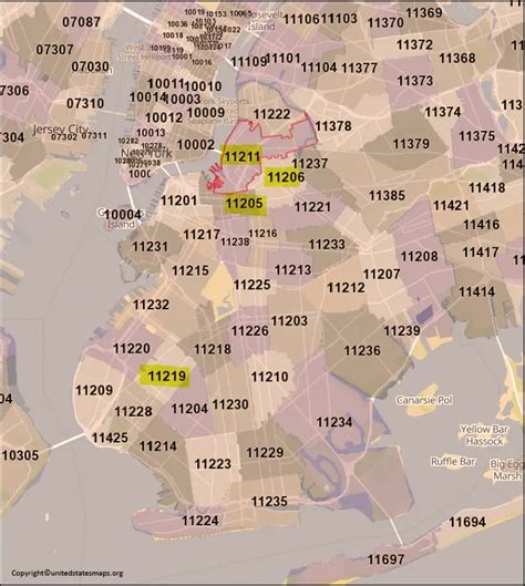 Brooklyn Zip Code Map | Map Of Brooklyn By Zip Code (PDF)