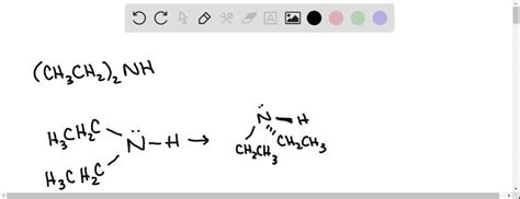 SOLVED: 1. Draw the Lewis structure of the molecule (CH3CH2)2NH. 2. Classify this molecule as ...