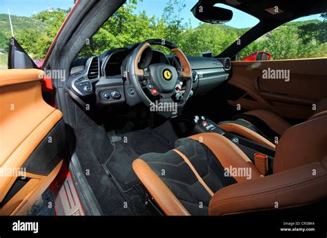 Ferrari 458 Italia Red Interior