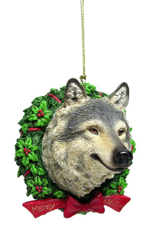 Wolf Bust Christmas Ornament – NATURE'S WINDOW