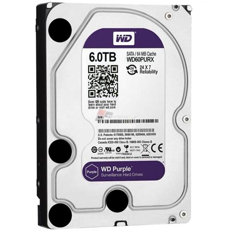 WD Purple 6TB Surveillance Hard Disk Drive | WD60PURX | MIDTeks Inc | Online Computer Store and ...