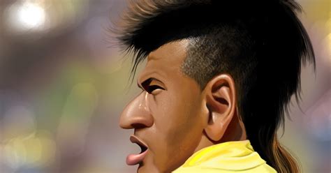 Funny Neymar Caricature From Behind Wallpaper | Take Wallpaper