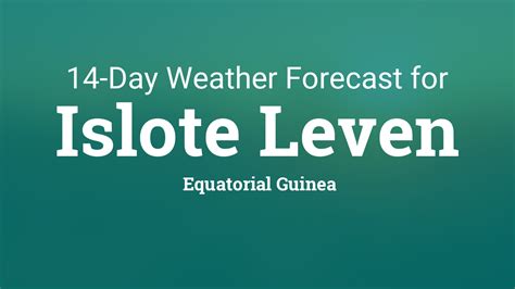 Islote Leven, Equatorial Guinea 14 day weather forecast