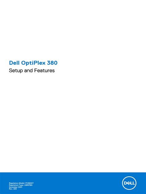 Dell Optiplex 380 Setup Guide | PDF | Office Equipment | Computer Science