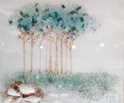 Landscape Art - Mary Hong Studio - GlassCollage Art | Broken glass art ...