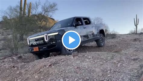 R1T off-road testing in Arizona with some 2 wheel and hill descent control action - posted by RJ ...