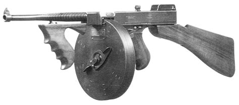 Thompson submachine gun, model 1921 with 50 round drum magazine Zombie ...