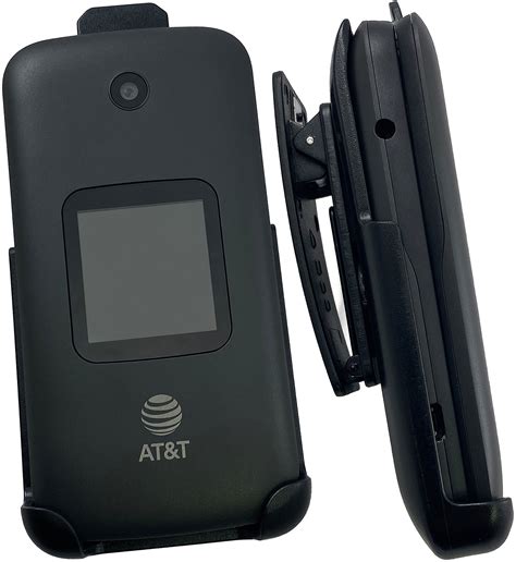 Alcatel Smartflip/Go Flip 3 Phone Holster, Nakedcellphone Black [Rotating/Ratchet] Belt Clip ...