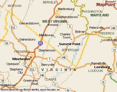 Where is Summit Point, West Virginia? see area map & more