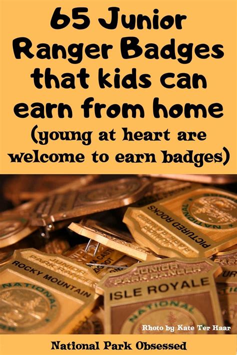 Junior Ranger Badges Kids Can Earn At Home - National Park Obsessed