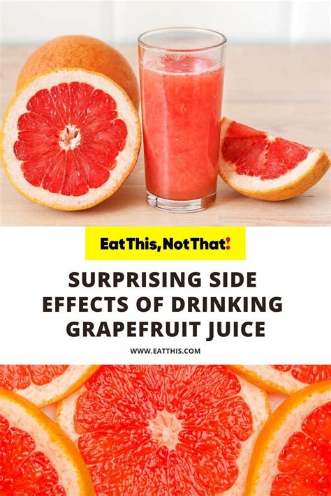 Side Effects of Drinking Grapefruit Juice