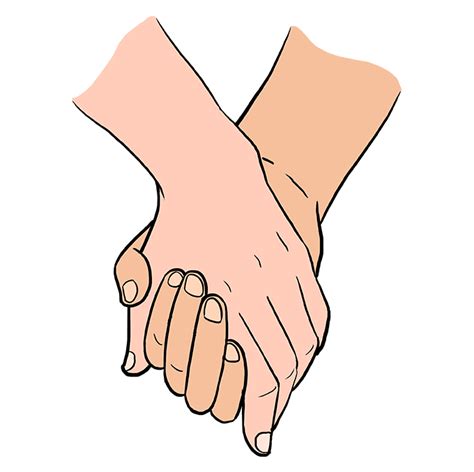 Two Hands Holding Drawing - DRAWQU