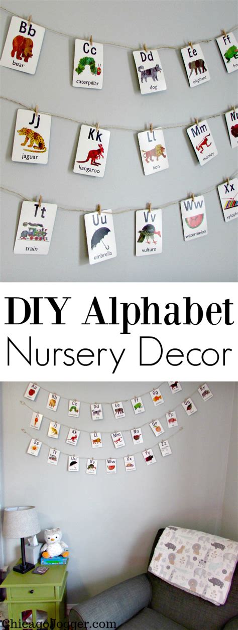 DIY Alphabet Nursery Decor - Chicago Jogger