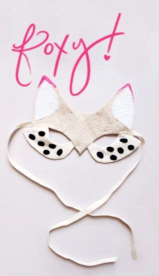 Lovely Finds: Foxy! // halloween mask // inspiration // DIY Diy Halloween Masks, Halloween ...