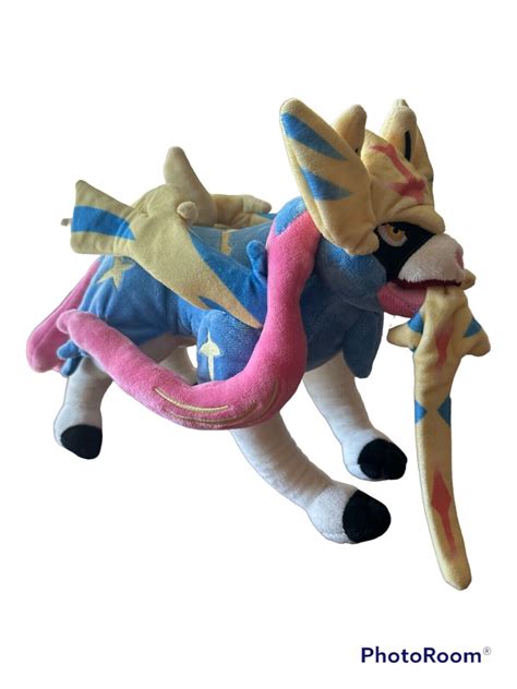 Mavin | Pokemon Plush Zacian 14” Plush Stuffed Animal Pokemon Center ...