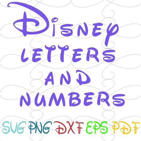 Disney letters clipart svg disney letters monogram disney | Etsy