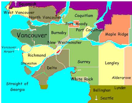 Vancouver Map - Canada