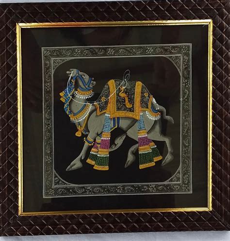 Indian Embossed Hand painted Miniature paintings from Mewar | Etsy