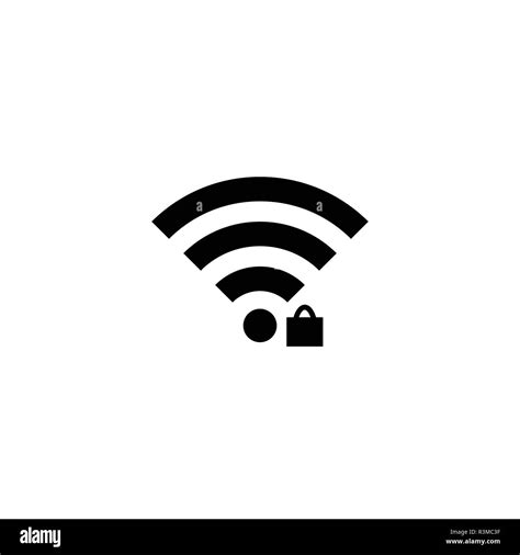 WiFi icon, black on white background, vector Stock Vector Image & Art - Alamy