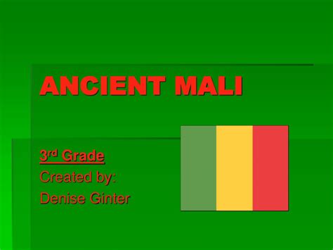 Ancient Mali Empire Flag - About Flag Collections