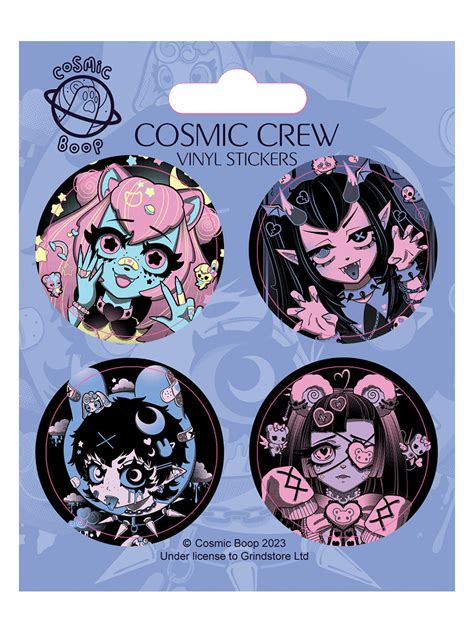 Cosmic Boop Cosmic Crew Vinyl Sticker Set