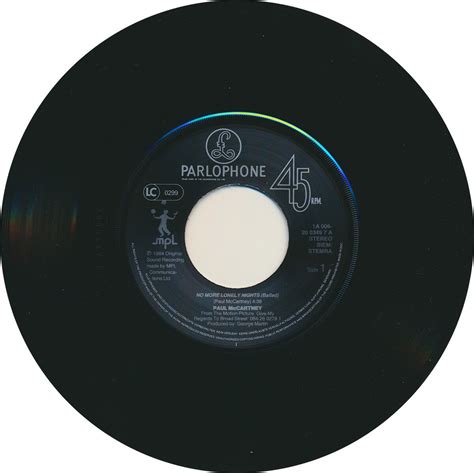 Paul McCartney - No More Lonely Nights [Holland] - 7" | FLOYDSTUFF