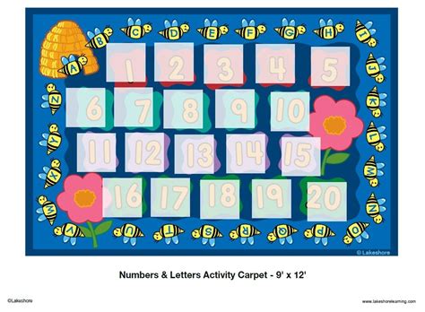 Seating Chart for Lakeshore’s Numbers & Letters Activity Carpet - 9' x 12'. Click on pin to edit ...