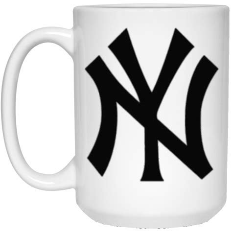 Official New York Yankees 15 oz. White Mug | New york yankees, Yankees merchandise, New york ...