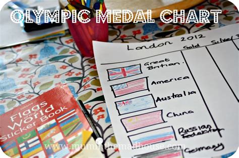 Make your own Olympic medal chart. Help your kids celebrate the olympics whilst learning about ...