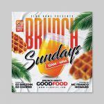 Sundays Brunch Flyer Template PSD - ksioks