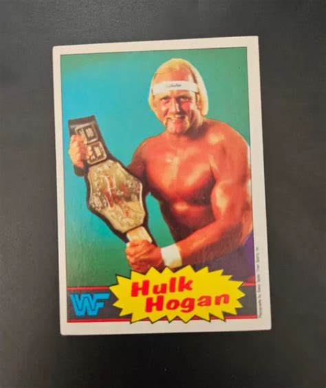 HULK HOGAN ROOKIE Card Australian Scanlens WWF WWE WCW Wrestling - Number 16 EUR 72,42 - PicClick FR