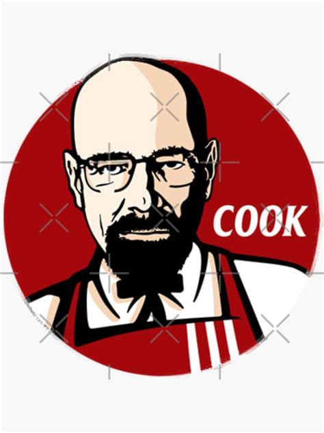 ""Walter White" Breaking Bad KFC meme" Sticker for Sale by Shop4Gamers | Redbubble