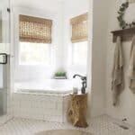 Corner Bathtub with White Subway Tile - Soul & Lane